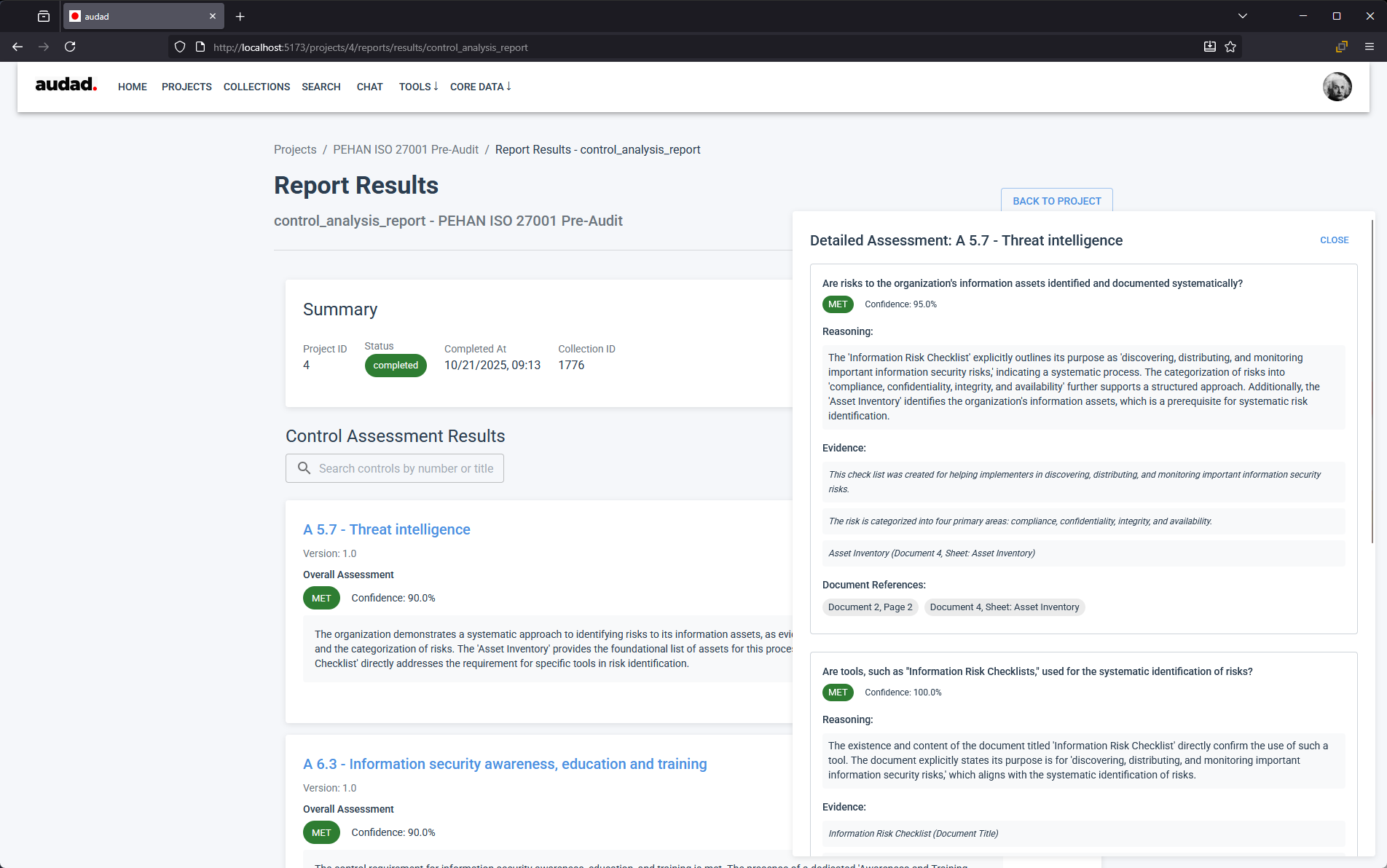Compliance Management System Screenshot